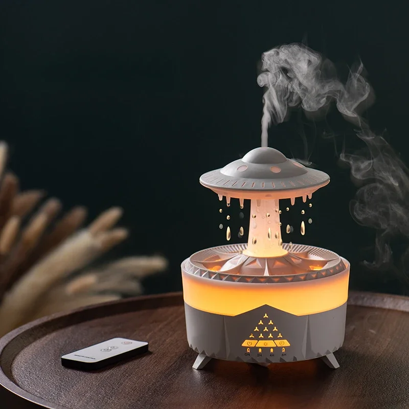 Air Humidifier Essential Oil Diffuser Ultrasonic Airhumidifier Color Mushroom Night Light Water Drop Atmosphere Light Relaxation