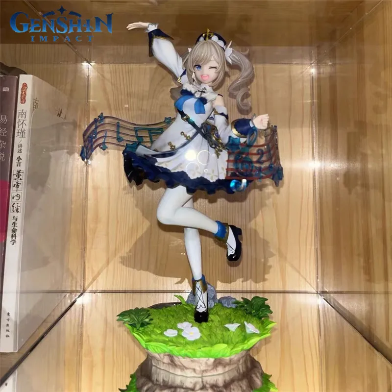 

20cm Game Genshin Impact Barbara Anime Figure Lumine Action Genshin Traveler/Aether Figurine Collection Doll Toy Gift for Kids