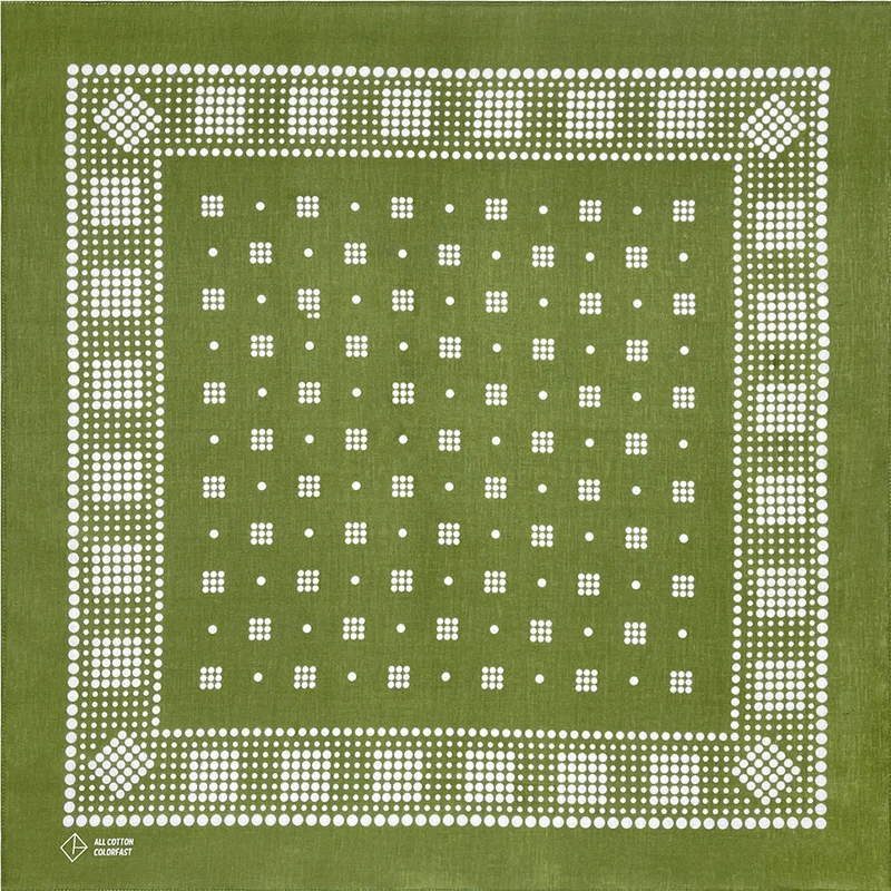 Hip Hop Olive Green Cotton Square Scarf Sailor Bandana Scarf Anchor Print Headband Paisley Gifts Unisex bandana headscarf cotton bandana multifunctional bandana