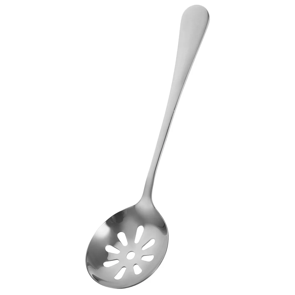 

Stainless Steel Spoon Slotted Serving Spoons Daily Use Serving Utensils Reusable Spoons Small Kitchen Slotted