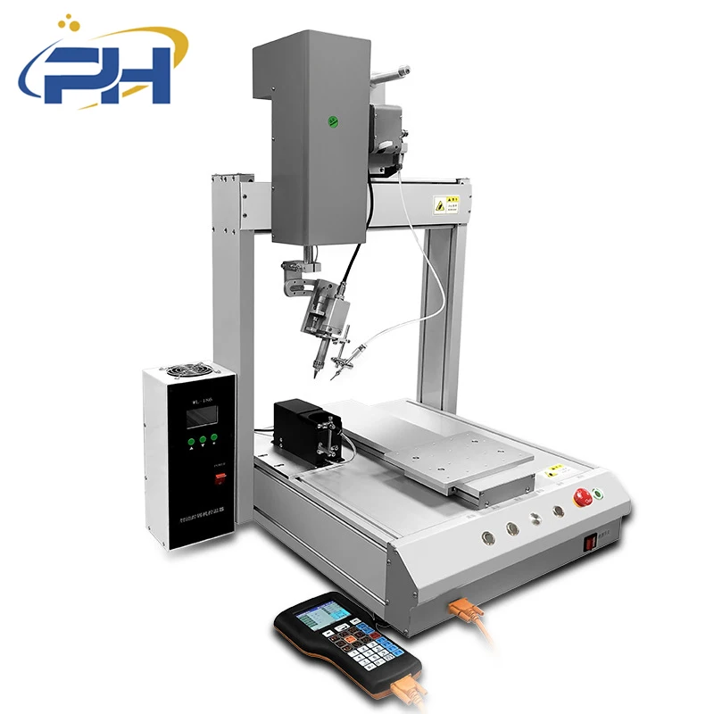 Automatic 3 Axis Tin Soldering PCB Soldering Robot Smd Electronic Components Led Mounting Machine