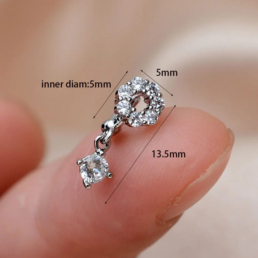 Helix Tragus Orecchio Cartilagine Piatto Piercing Gioiello Spina - Foto 9