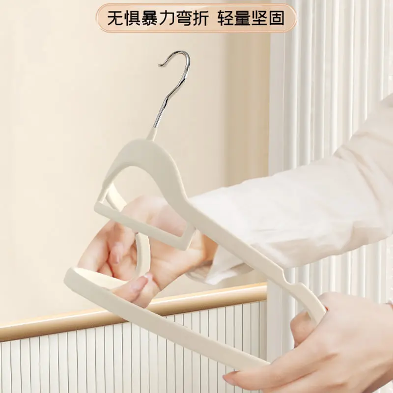 미끄럼 방지 벨벳 옷걸이, 5팩, 검은색 옷걸이, 아동용 옷걸이  옷걸이