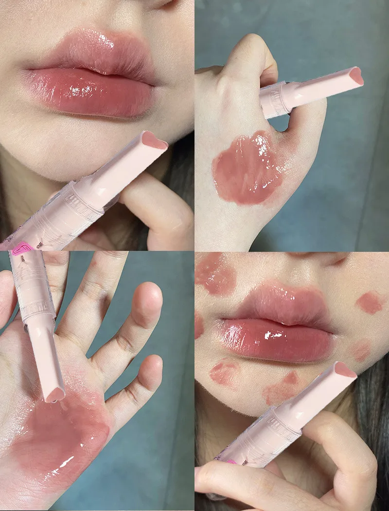 Hydrating Lip Glaze Gloss Plumping Non-stick Waterproof Pink Tint_voghion.com