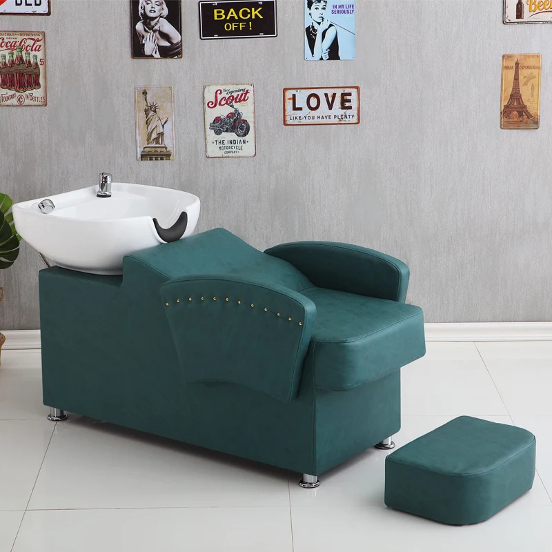 Recliner Hair Shampoo Chairs Stylist Makeup Shower Barber Shampoo Bed Hairstylist Massage Silla Peluqueria Spa Furniture CM50XF stylist luxury shampoo chairs bed barber massage shampoo chairs beauty lounge silla peluqueria commercial furniture rr50sc