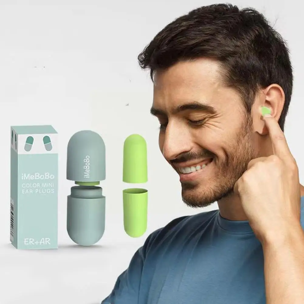 

Capsule Ear Plugs Soundproof Earplugs Earplugs For Sleep Special Mute Soft Slow Rebound Anti-Noise Protection Ear Plug D2T2