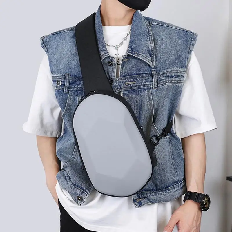 Men Chest Bag Hard Shell Waterproof Crossbody Bag Female Riding Waist Hip Motorcycle Leg Motorbike Tacticals Travel Backpack