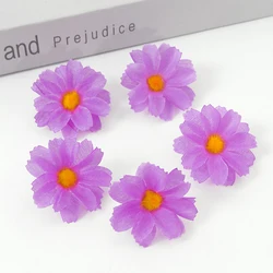 Silk Daisy Floral Decoration - Pack of 30/50 Artificial Flowers for Weddings, Parties, and Home Decor (Purple)