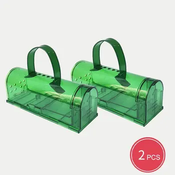 Piège à souris en plastique avec poignée, attrape facilement les rats, haute sensibilité, pédale, chambre à coucher, cuisine, entrepôt, 2 pièces 1