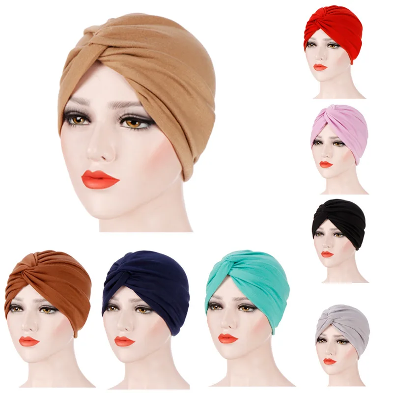 

Sleep Hijab Bonnet Headwear Scarf Beanie Cap Hat Chemo Cap Indian Cap Hijab Cap Muslim Women Forehead Cross Ruffle Khimar Niqab