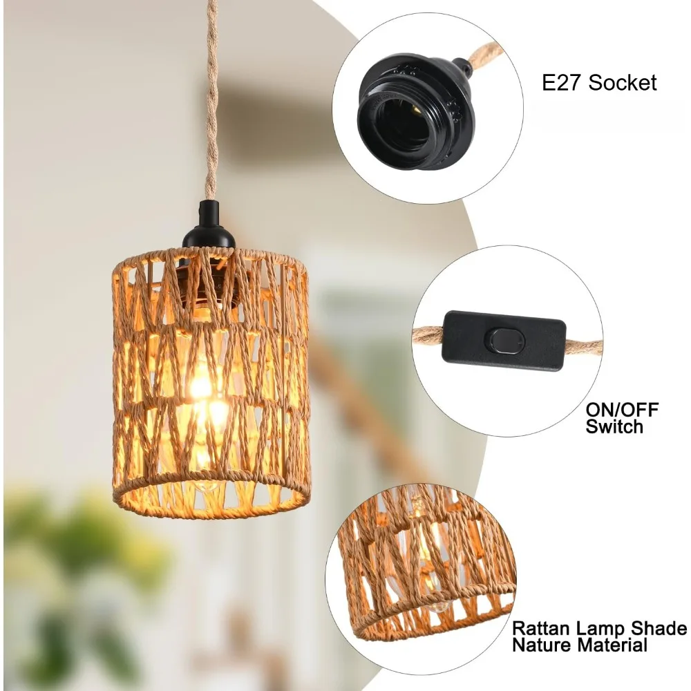 Japanese Hemp Rope Chandelier Zen Retro Industrial Style Dining Room Bedroom Antique Style Wall Lamp Home Decorative Lighting