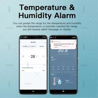 Tuya WiFi/ ZigbeeTemperature Humidity Sensor with External Probe for Smart Life App Alarm Control Support Alexa Google Assistant - Image 4