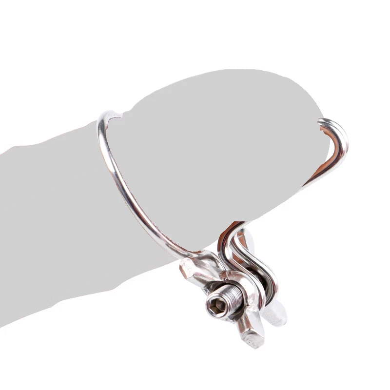 Male Horse Eye Urethra Expander Elastic Clamp Stainless Steel Urethra Lock Ring Penis Plug Urethral Dilator Chastity Sextoy