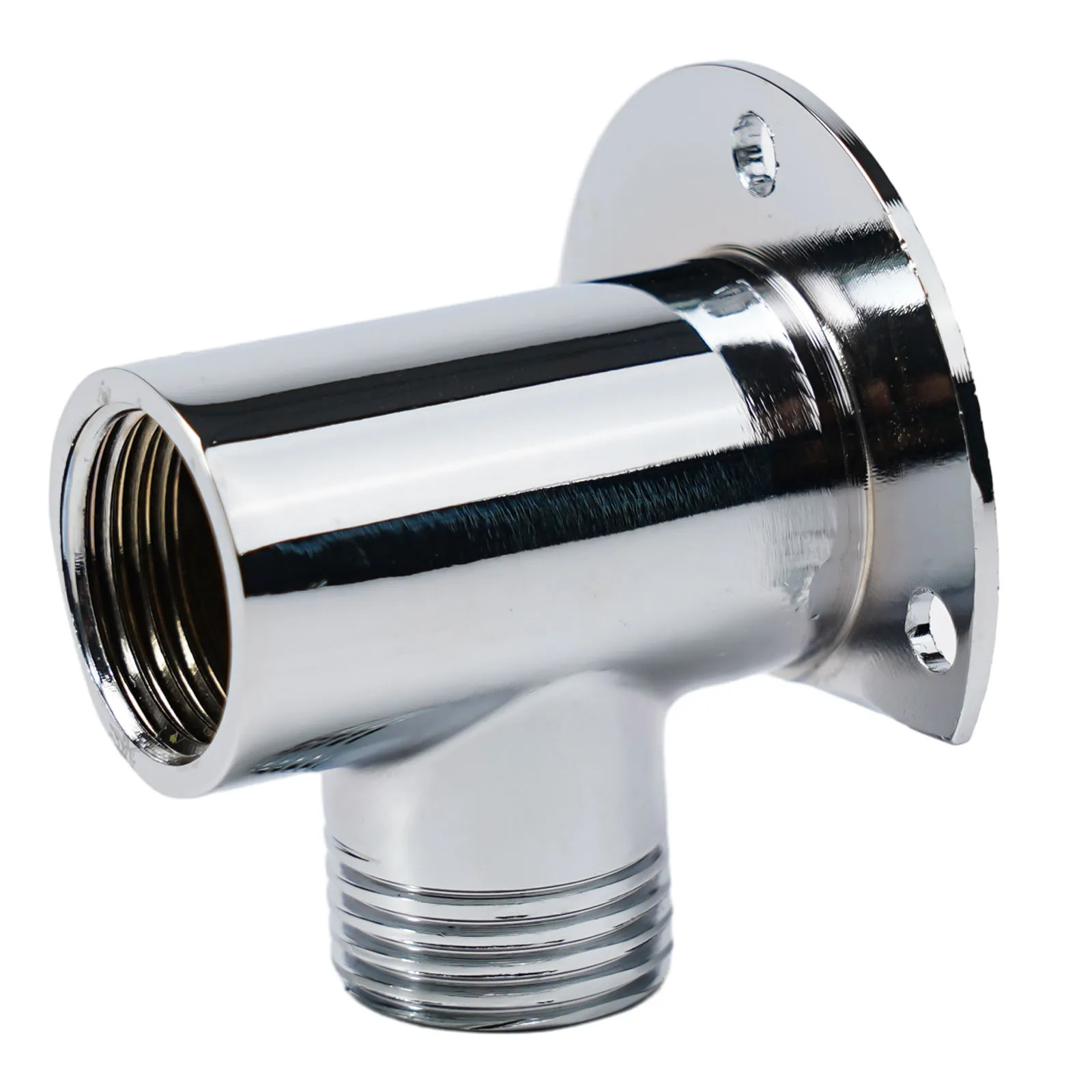 Extensión de brazo de ducha de acero inoxidable con base de montaje en