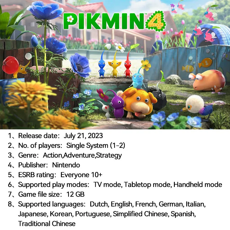 Pikmin 4 Nintendo Switch Game Deals 100% Original Physical Pikmin4 Game  Card In Stock Strategy Genre for Switch OLED Lite - AliExpress