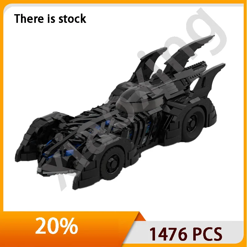 Moc-130113 Stock Building Blocks Film Famosi Super Car Model Tumbling 1989 Batmobile 76139 Building Blocks Giocattolo Regalo Per Bambini