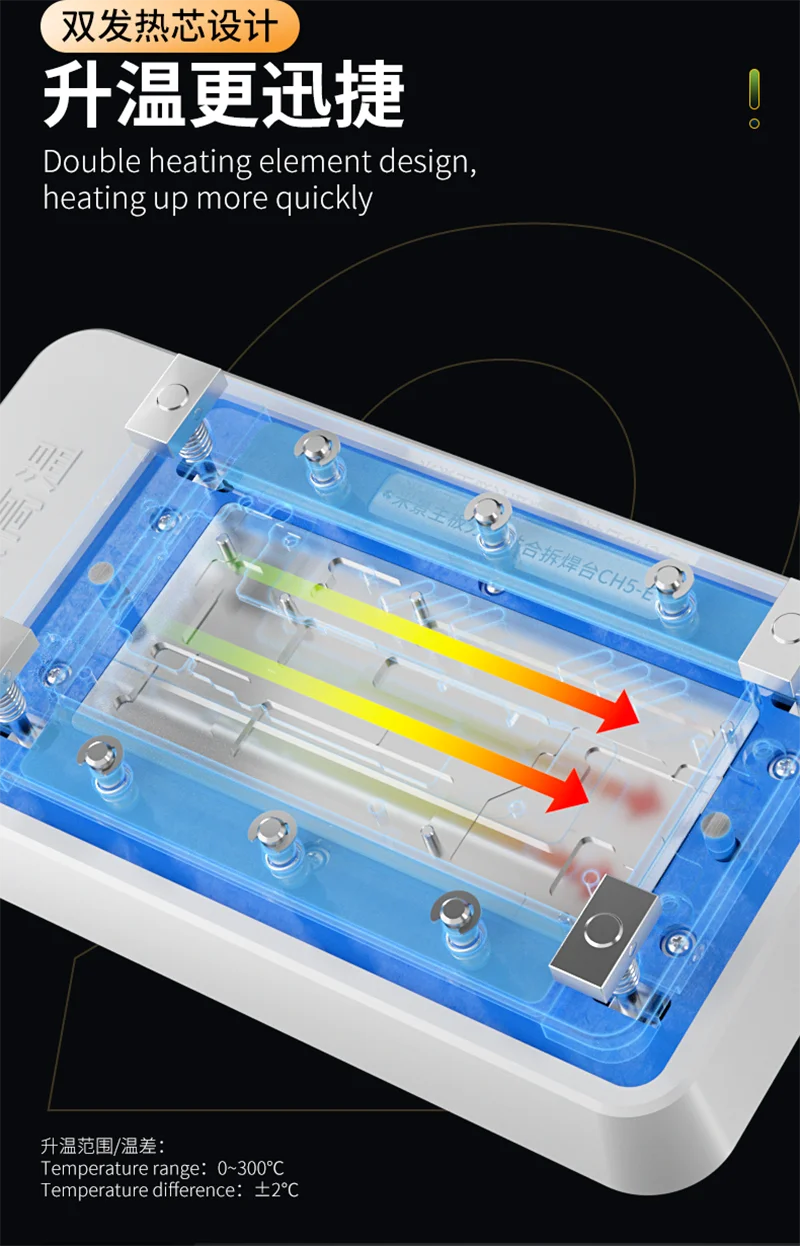 MiJing CH5 Welding Platform for iPhone 12 11 Pro Max X/XS/XSMAX Motherboard Layered Chip Glue Removal Desoldering Station Tool hot air rework station