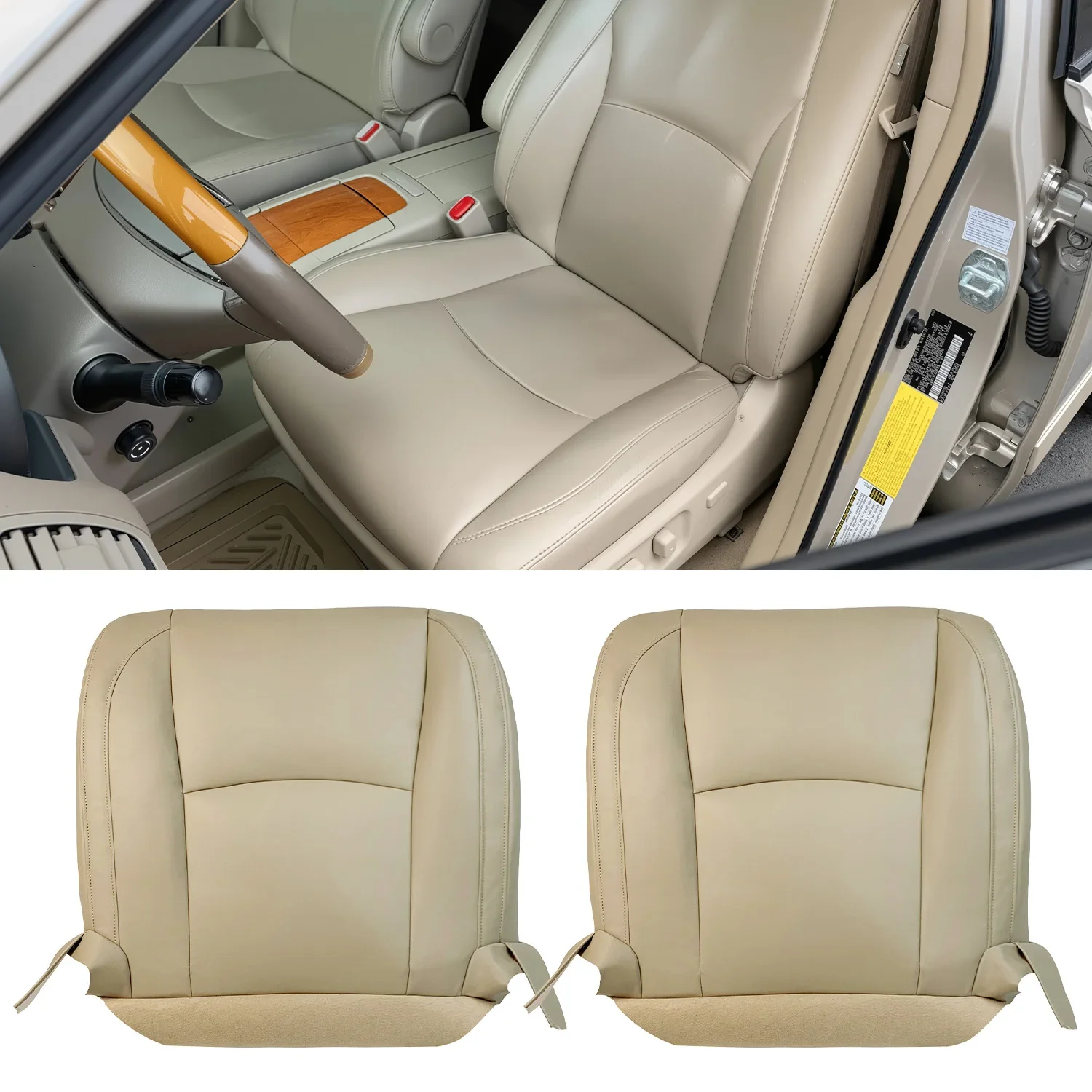 Brown Microfiber Leather Seat Covers for Lexus RX