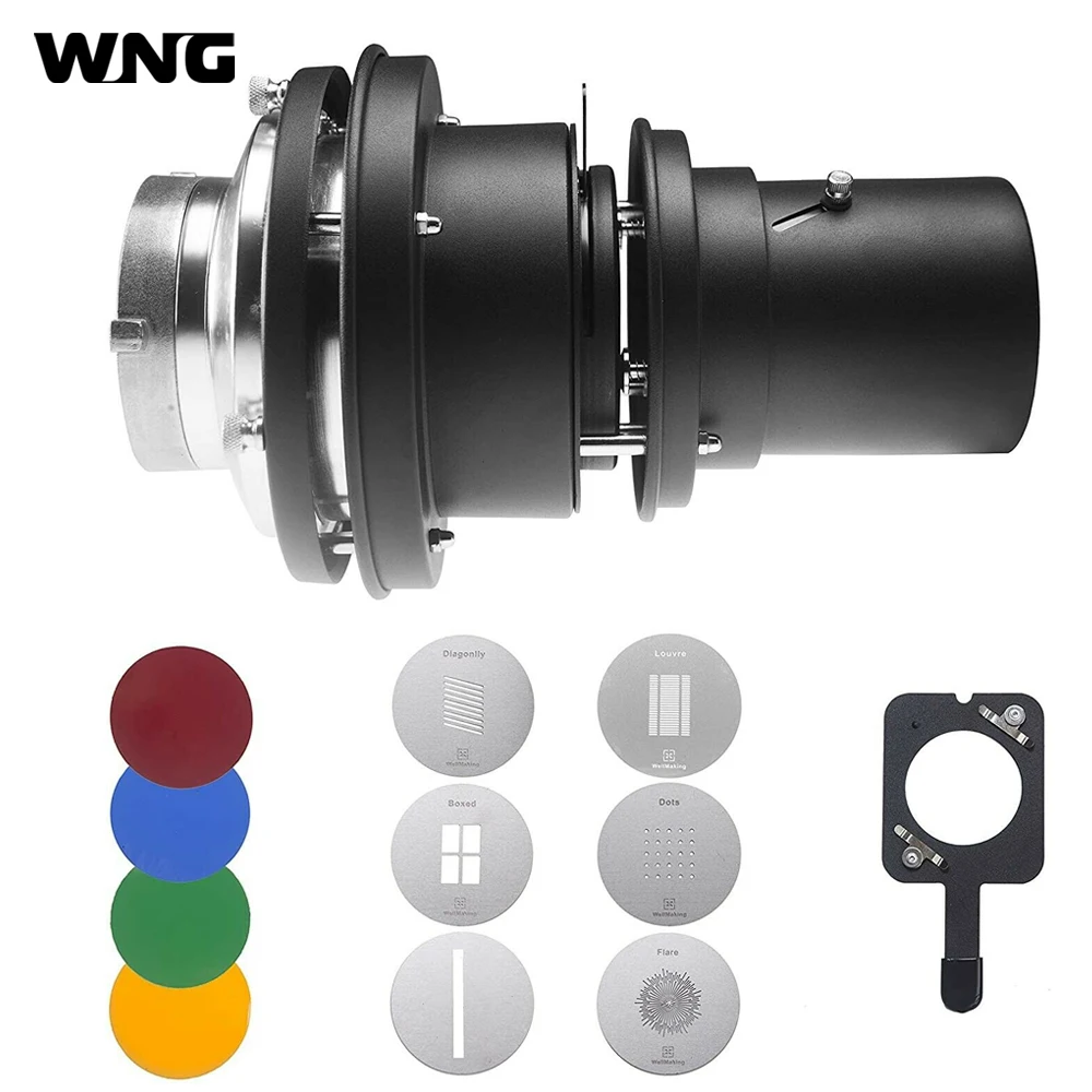 Bowens Mount Flash Snoot Lente Cônica Artista em Vídeo Modelagem Shape Light Estúdio com Lente Óptica Gobos Fotografia Acessórios