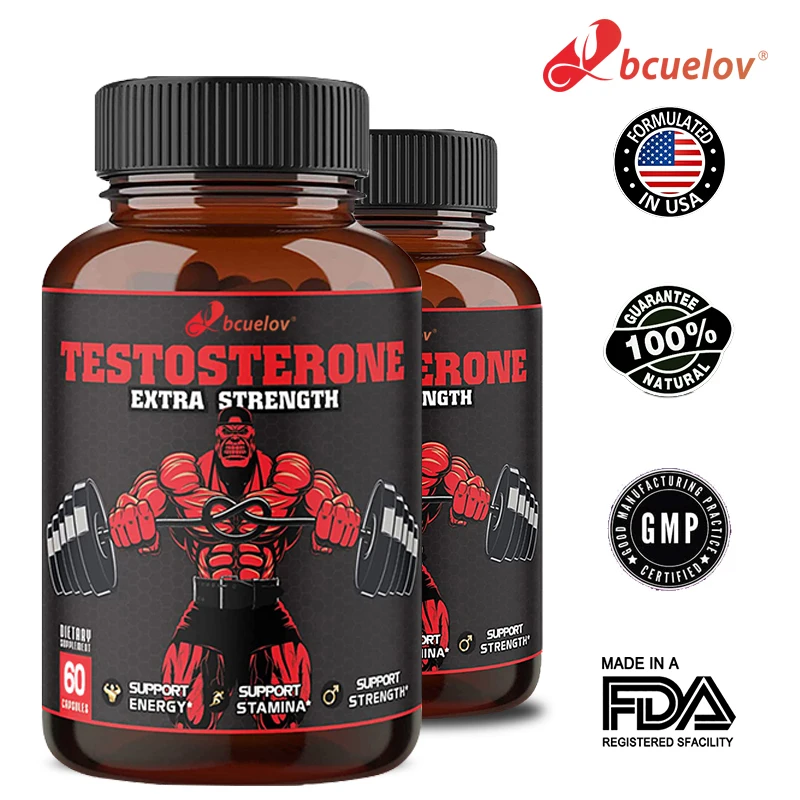 Bcuelov Testosterone Extra Strength Supplement, Boost Sexual Energy