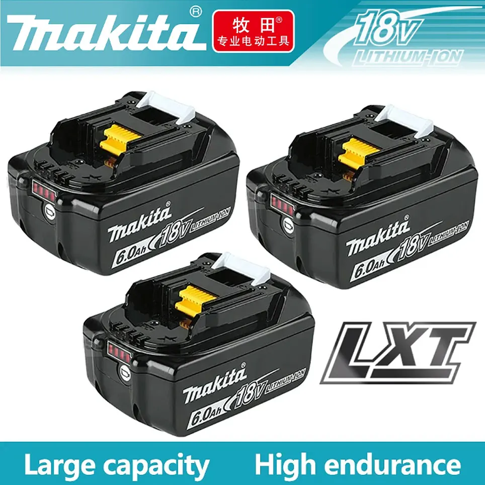 

Original makita Battery BL1860 BL1850B BL1850 BL1840 BL1830 screwdriver battery & charger 18v Replacement Power Tool Batteries
