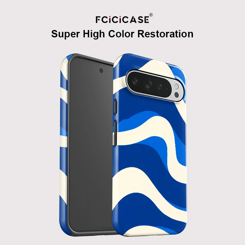 Dual Layer Fashion Stripe Pattern Phone Case - Enhanced Protection Bumper Design