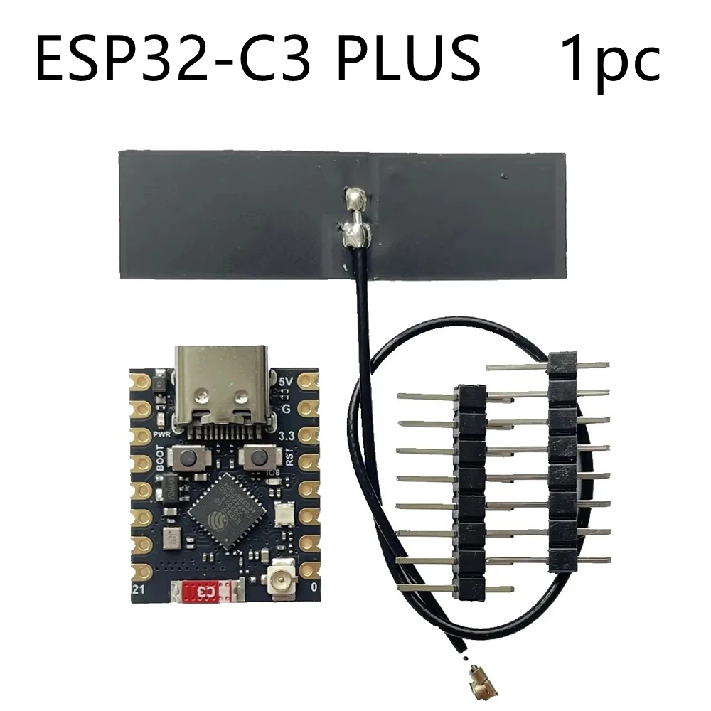 ตัวเลือกสินค้า บอร์ดพัฒนา ESP32-C3 SuperMini Plus RGB LED Antenna WiFi รุ่นสีแดง