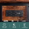 End Table with Charging Station, Flip Top Side Table with USB Ports and Outlets, Sofa Couch Table Bedside Table 6