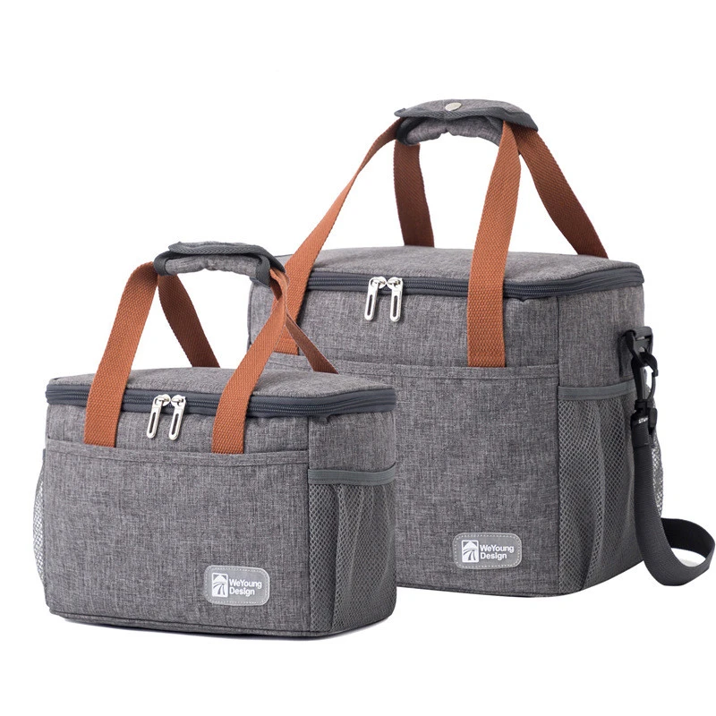 Double Deck Insulated Lunch Box, Expandable Large Lunch Bag Leakproof Cooler Bag Lunch Pail For Adults Work Shifts Travel Daytrip Black W111696869