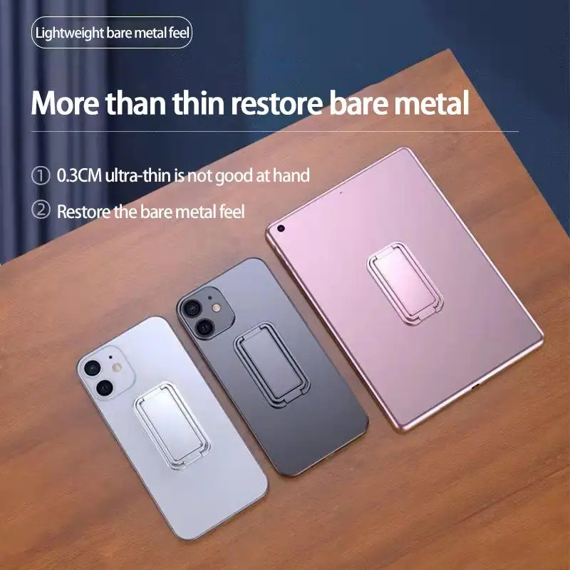 

360 Rotation Foldable Phone Holder Stand For Retractable Magnetic Ring Holder Metal Ultra Thin Mobile Phone Stand Dropship HOT