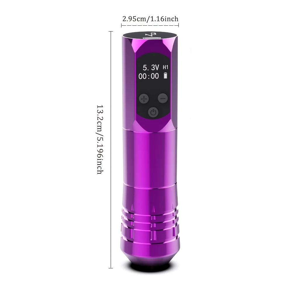 Tattoo Kit Wireless Tattoo Pen Kit Wireless Tattoo Gun Set Configuration with 20 Cartridge Needles and 40 Ink Cups Professional Machine Supplies for Beginners and Masters Lovers' Gifts
