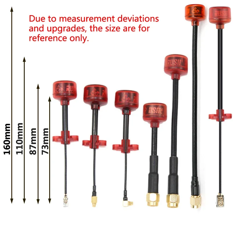 Lot de 10 antennes SMA RHCP 160mm pour FPV drone, emballage individuel sous blister.