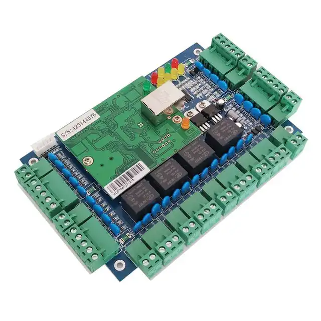 TCP/IP Four Door Access Control Kit 10A Big Power Access Board For Access System / Time Attendance Support RFID QR Reader Sn:L04 5