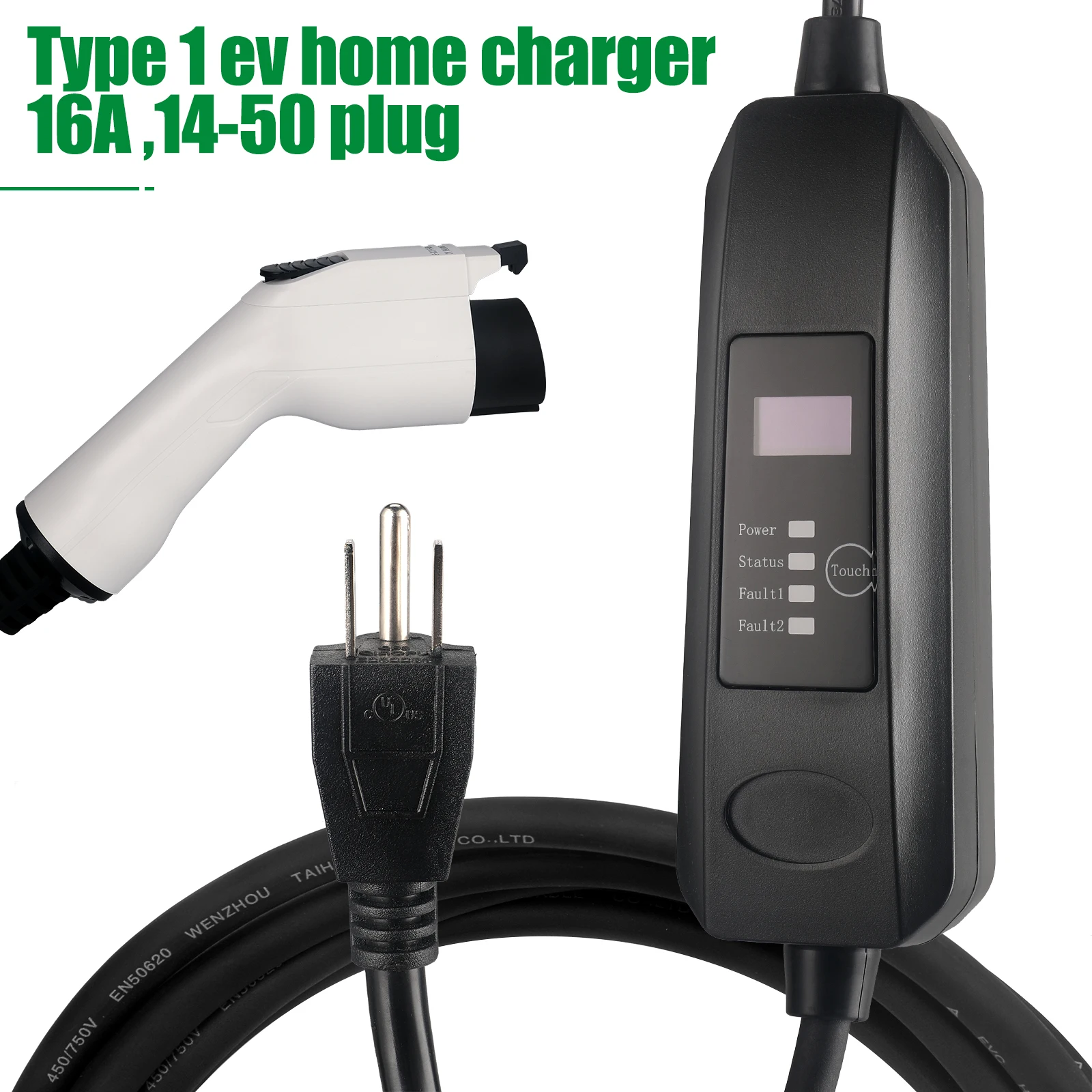 

Electric Vehicle Charger Portable EV Charger Type1 16A 3.5KW Charging Box EVSE Charger For Electric Car