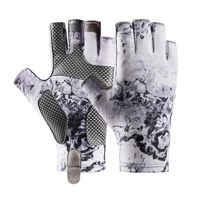 Fishing Gloves Sun Gloves for Fishing Kayaking Hiking Upf 50 Fingerless Uv  Protection Gloves for Men Women Breathable - AliExpress