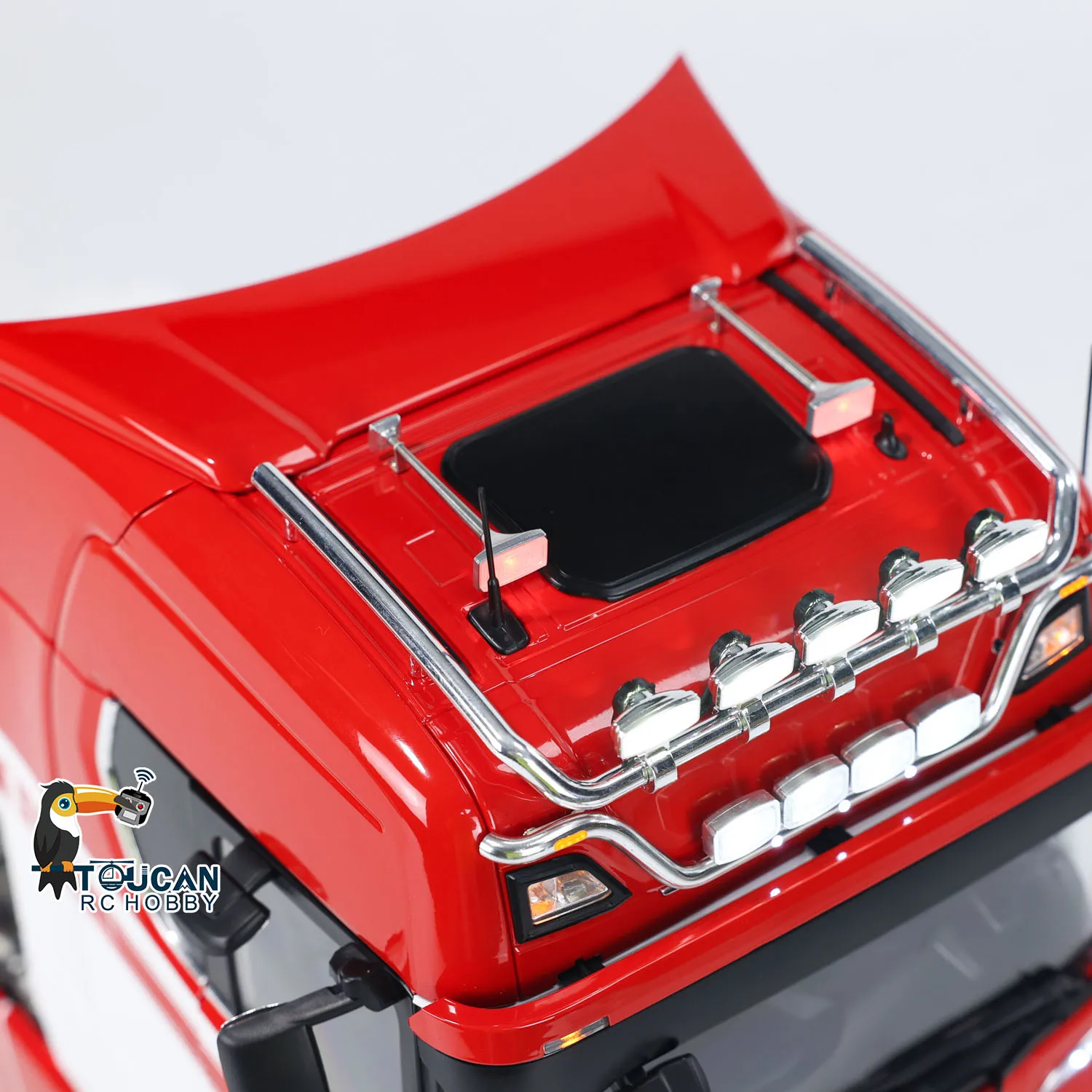 Toys 1/14 770S RC Tractor Truck 6x6 Metal Chassis Light Sound Smoke 3-speed TOUCAN Painted Finished Smoke Controlled Car Vehicle 5
