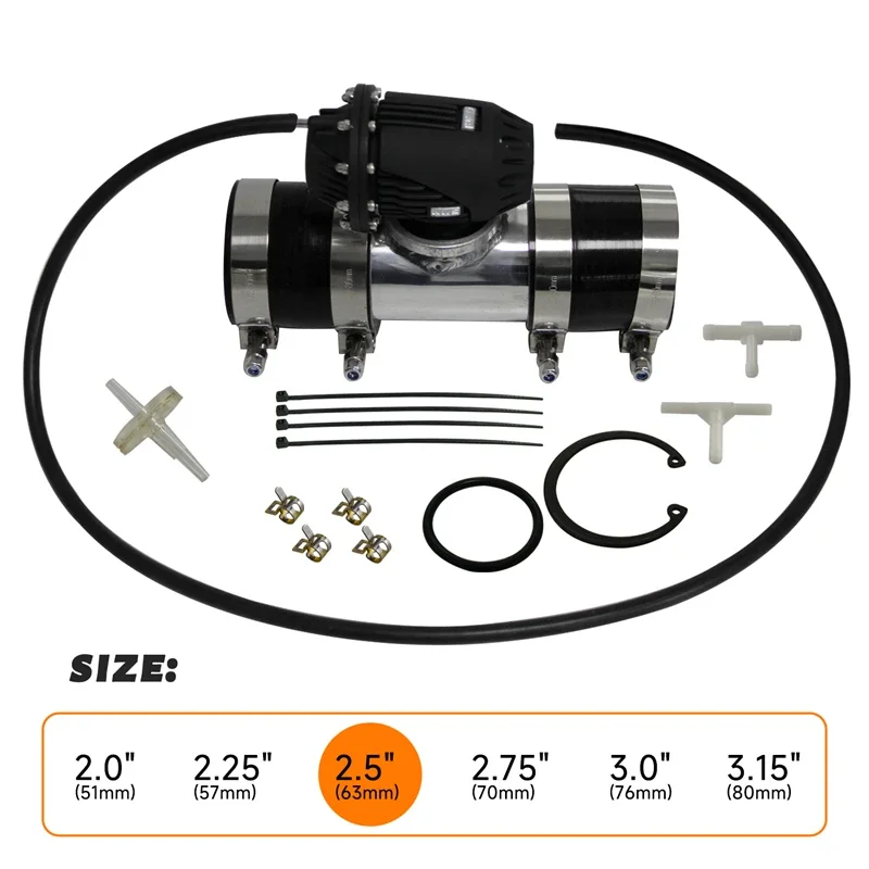

Universal Adjustable 25PSI Turbo Blow Off Valve & 2.5" Flange Mount Pipe Kit