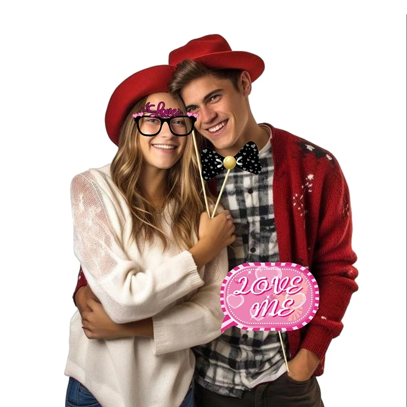 Pack Of 35 Valentine Day Party Decorations With Kiss Signs For Romantic Celebrations