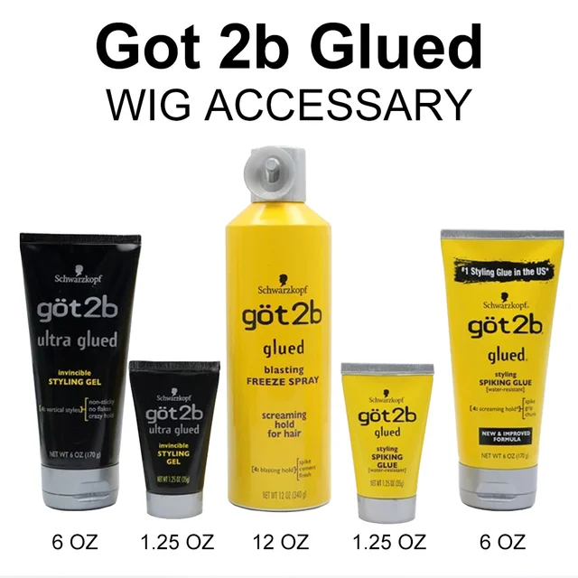 Got 2b Glued Spray Waterproof Lace Wig Glue Strong Hold Hair Glue Wig Accessary Wholesale for