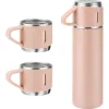 500ml/16.9oz Stainless Steel Thermo Vacuum Insulated Bottle with Cup for Coffee Hot Drink and Cold Drink Water Flask Set
