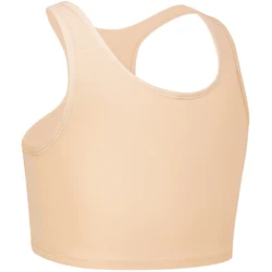 XUJI Transgender FTM Breathable Half Chest Binder Tank Top