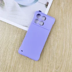 Ultra Thin Frameless Candy Color Matte Shockproof Phone Case for Redmi K70 (Purple)
