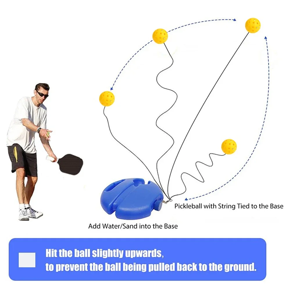 Pickleball Trainer Pickleball Ball with String Accessories Training Aid for Sport Single Player Adult pickleball balls