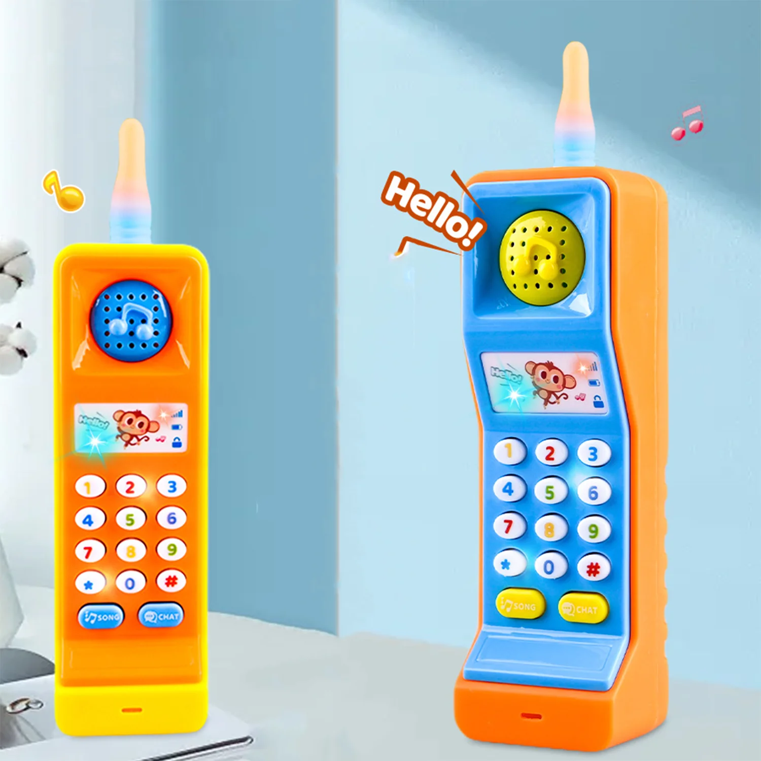 Children's music, mobile phone, mobile phone, toy, early education, puzzle, bilingual lighting, story machine 3