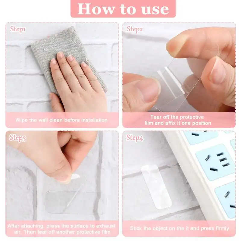 Double Sided Adhesive Tape Nano Reusable Super Strong Transparent Wall Stickers WaterProof Widely Used Wall Mount Sticker - Image 6