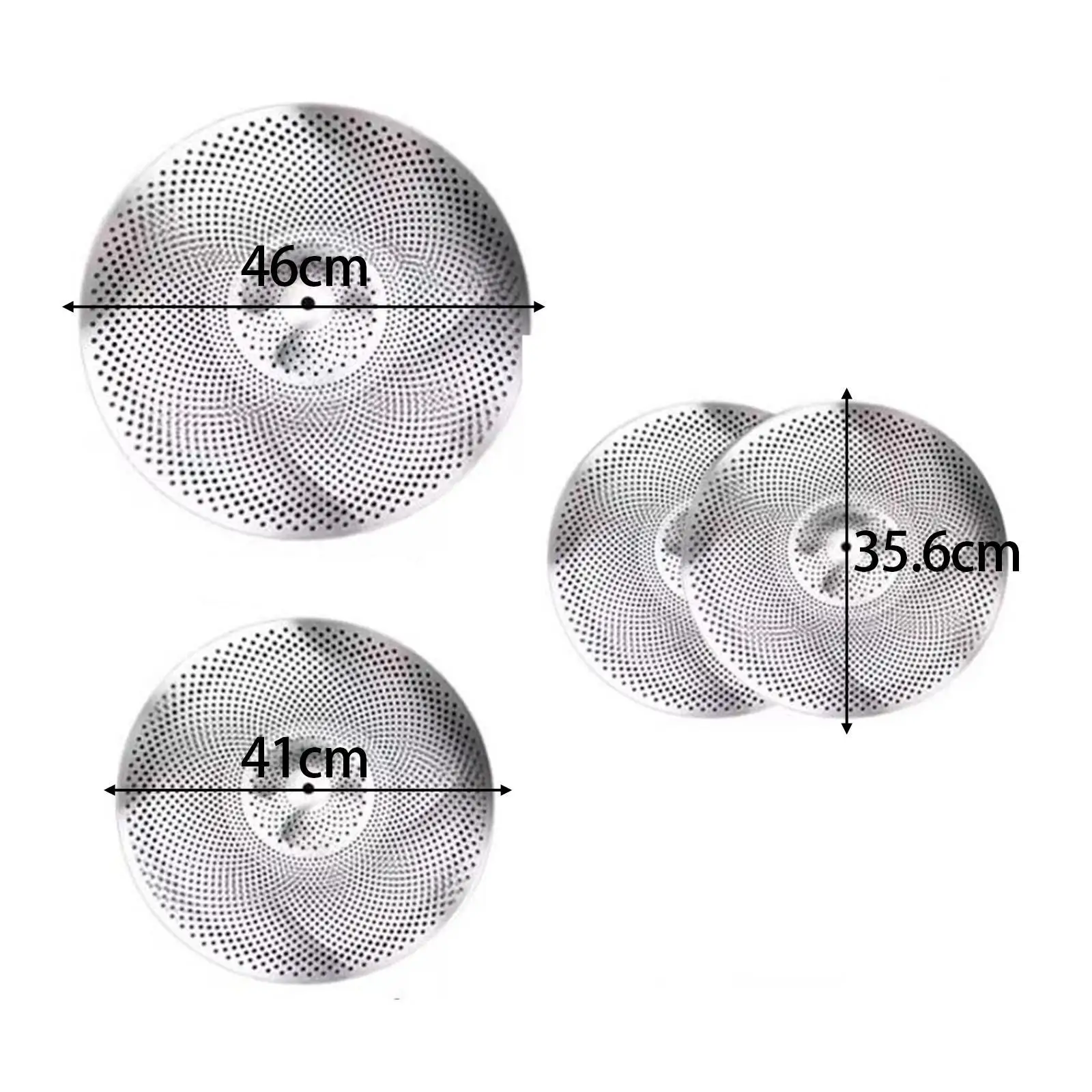 4 Pieces Drum Cymbals Mute Cymbals Alloy Replacement Percussion Accessories Music Room Sturdy Stage Drummer Practice