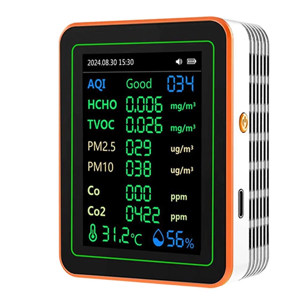 12 In 1 Air Quality Monitor with Color Screen