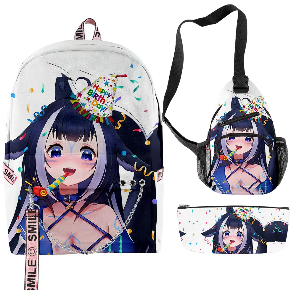 Shylily New Mercch 3 Pz/Set Zaino Ragazzi Ragazze Zainetto Portapenne Marsupio Lavoro Studio Zaino Da Viaggio