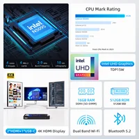 MeLE I3 N300 Mini PC,N100 N5095 Micro Desktop Computer, 4K Triple Display,USB-C, USB3.2/WiFi/BT/Ethernet on Business Home Office 2