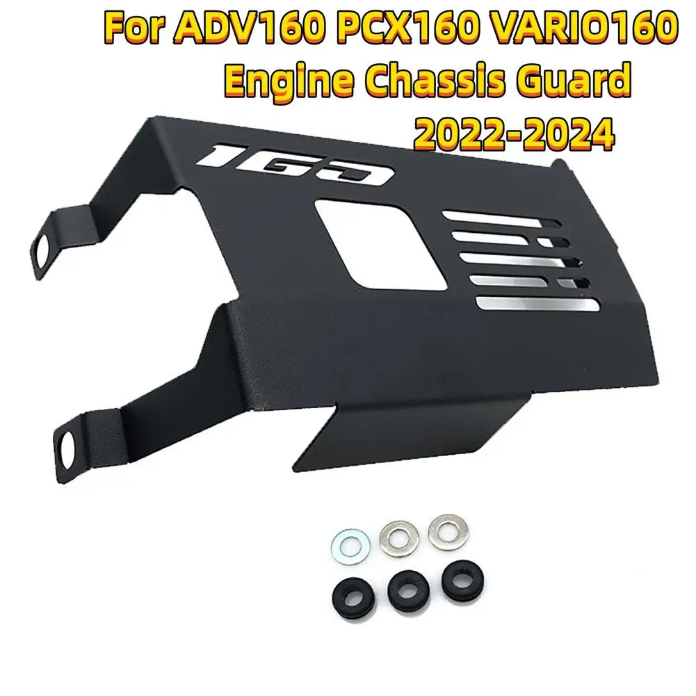 

Motorcycle Under Engine Skid Plate Guard Belly Pan Protector Cover For ADV160 PCX160 Vario 160 2022-2024 ADV 160 Accessories